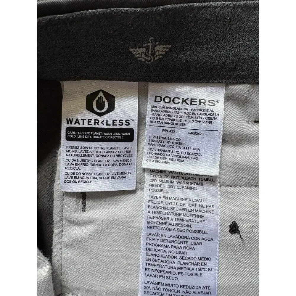 Men’s Dockers Dark Grey Dress Pants Size 40 X 30